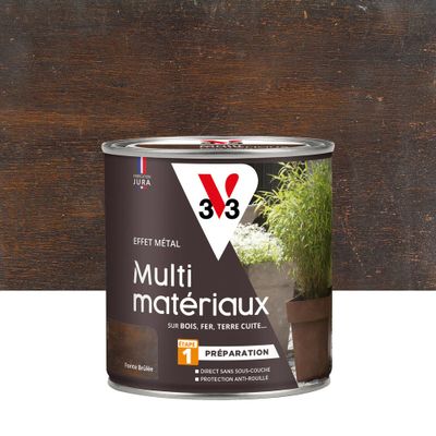 Préparation effet métal peinture multi- V33matériaux fonte 0,5 L - V33