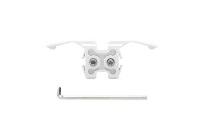 Butoir d'extrémité à pince polyamide blanc pour rail Ella 1 & 2 par 2 CIME