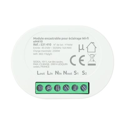 Module switch 16A WIFI pour éclairage SEDEA