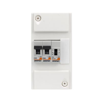 Coffret électrique pré-équipé 4 modules pour chauffe-eau jour/nuit - DEBFLEX