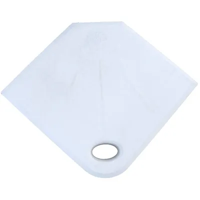 Dalle pour pieds de parasol 49 x 49 x 5,3 cm Blanc - FABEMI