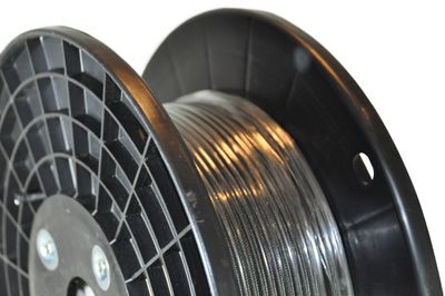 Câble électrique textile gainé 2 x 1 mm² pour luminaire au mètre noir - FOXLIGHT