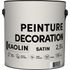 Peinture de décoration intérieur kaolin satin 2,5L