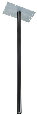 Pied de boîte aux lettres cylindrique noir hauteur 115 cm BURG-WÄCHTER