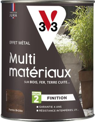 Finition effet métal peinture multi-matériaux fonte 0,25 L V3