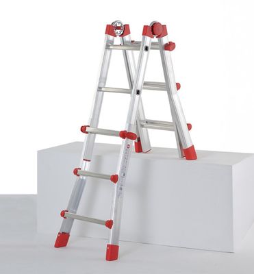 Echelle pliable multifonction télescopique 4 x 3 échelons 2,80 / 3,70 m ProfiStep Multi aluminium - HAILO