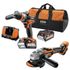 Perceuse et meuleuse Brushless sans fil 18 V avec 2 batteries 5 Ah JP18A2LI-502B AEG