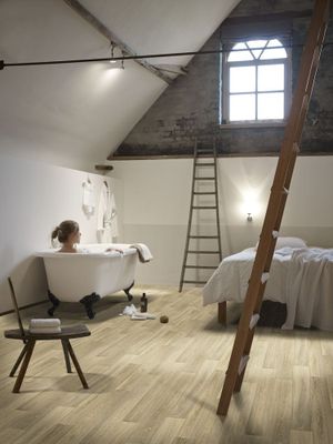 Sol PVC décor bois gris pure oak SMARTEX rouleau de 4m vendu au m² BEAUFLOR