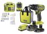 Perceuse-visseuse à percussion 18 V ONE+ avec batteries 2,0 Ah et 4,0 Ah et accessoires RPD18-2C42SA106L - RYOBI