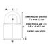 Cadenas à clés largeur 40 mm en laiton avec anse haute 38 mm MASTER LOCK