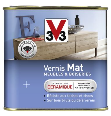 Vernis mat meubles et boiseries incolore 1 L - V33