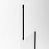 Barre de fixation plafond noire 60 cm redécoupable paroi de douche AURLANE