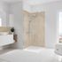 Panneaux muraux de douche 100x100x210 cm travertin DécoDesign Décor - SCHULTE