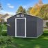 Abri de jardin en métal grand volume avec toit 2 pentes 5,29 m², Livraison à domicile incluse - HABRITA