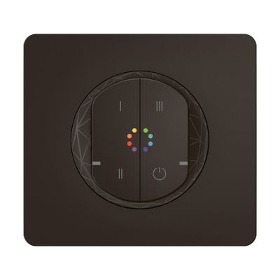 Commande connectée sans fil pour ampoule multicolore + plaque Noir - Céliane with Netatmo LEGRAND