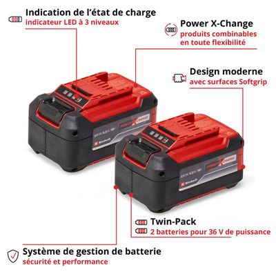 Blister 2 batteries 5,2 Ah PXC - EINHELL