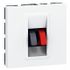 Prise haut-parleur encastrable 2 modules Blanc - Mosaic LEGRAND