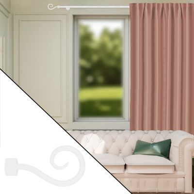 Embout déco crosse à visser en métal diam 16 Finition Blanc brillant - MOBOIS