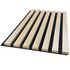 Panneau décoratif Decowall chêne clair sur fond noir - Lot de 2 - 17 x 300 x 2600 mm - AJ TIMBER