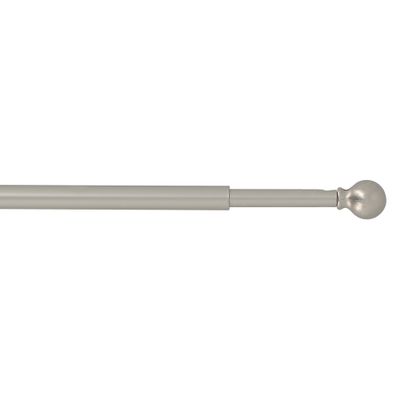 Tringle de vitrage extensible en métal de 40 à 65 cm diam 7 mm Finition Nickel mat - MOBOIS