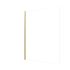 Paroi de douche à l'italienne 80x200 cm profilé or verre transparent 5 mm Golden Edge - AURLANE