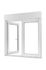 Fenêtre PVC 2 vantaux hauteur 135 x largeur 120cm avec volet roulant intégré