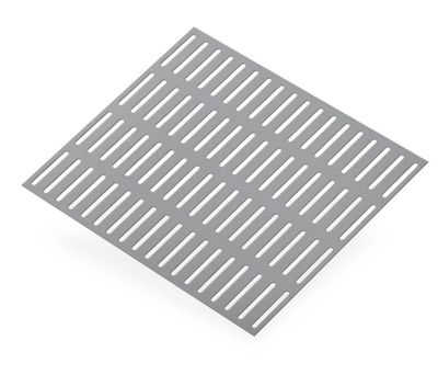 Tôle aluminium anodisé perforé fentes 250 x 500 mm épaisseur 1 mm CQFD