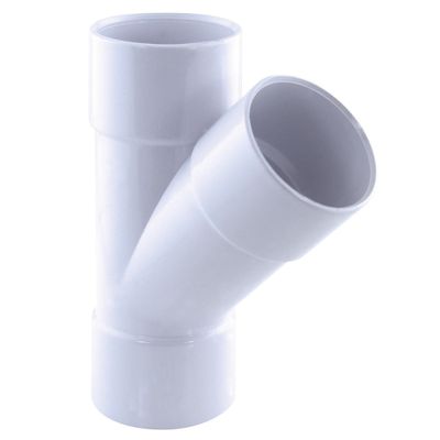 Culotte PVC évacuation 45° femelle/femelle Ø40 blanc - FITT