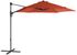 Parasol excentré diamètre 3 mètres Paprika Pushup PROLOISIRS