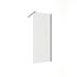 Paroi de douche à l'italienne 80x195 cm profilé noir verre transparent 6 mm Serenity - OCEA