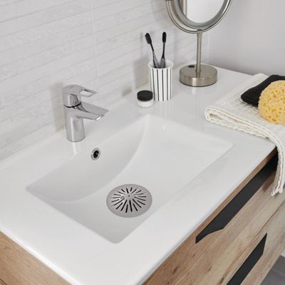 Filtre gris CATCHY universel pour baignoire, douche, lavabo et évier WIRQUIN