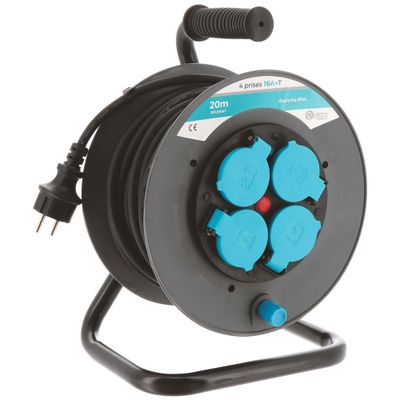 Enrouleur électrique pour chantier 20m IP44 - GEFOM