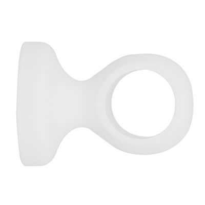 Support à oeil en bois diam 28 mm Finition Blanc laqué - MOBOIS