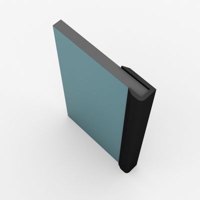 Profilés de finition noir x2 pour panneaux muraux 210 cm - AURLANE