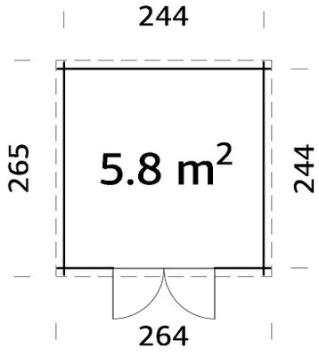 Abri de jardin en bois traité autoclave marron Zoé 3 - 7 m² hors-tout - Livraison à domicile incluse - WHITE WOOD