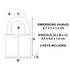 Cadenas à clés largeur 30 mm en laiton avec anse haute 64 mm MASTER LOCK