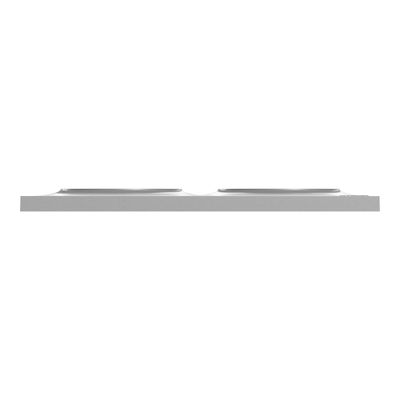 Plaque de finition 2 postes aluminium - Odace 2011 Styl SCHNEIDER ELECTRIC