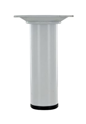 Pied de meuble rond blanc diamètre 30 x 100 mm