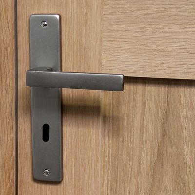Poignées de porte sur plaques à clé Joffrin IV aluminium LINEA BERTOMANI