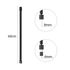 Barre de fixation murale 60 cm verticale noire pour paroi de douche - OCEA