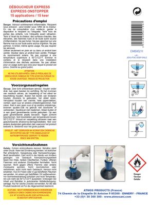 Déboucheur express Atmospower 150 ml - ATMOS