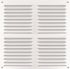 Grille d'aération carrée aluminium blanc à persienne 300x300 mm avec moustiquaire AUTOGYRE
