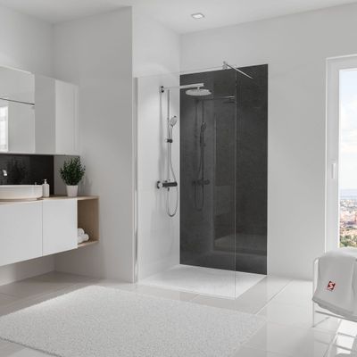 Panneau mural de douche 100x210 cm décor ardoise DécoDesign Brio - SCHULTE