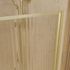 Pare-baignoire rabattable avec profilés or brossé 140x80 cm Golden Edge Wavy AURLANE
