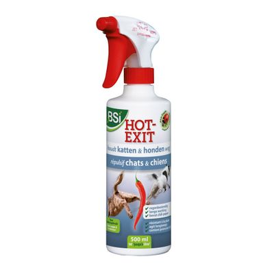 Répulsif pour chiens et chats d'extérieur en pulvérisateur 500 ml Hot Exit - BSI