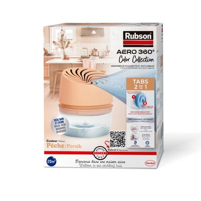 Absorbeur d'humidité Aéro 360° 20 m² Pêche RUBSON