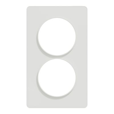 Plaque de finition 2 postes blanc - Odace 2011 Touch SCHNEIDER ELECTRIC