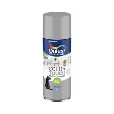 Bombe de peinture Color Touch titanium mat 400 mL - DULUX VALENTINE