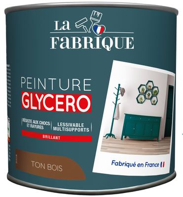 Peinture glycero Ton Bois brillant 0,5 L - LA FABRIQUE