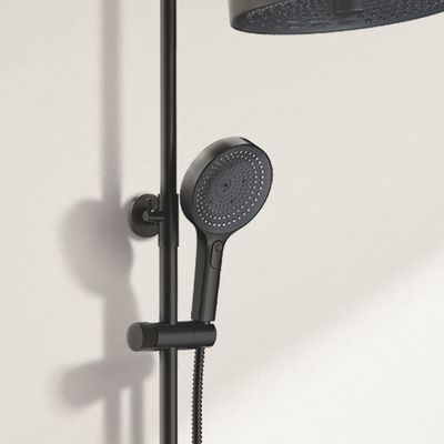 Colonne de douche thermostatique noir Concave - EDOUARD ROUSSEAU